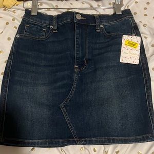 free people denim skirt
